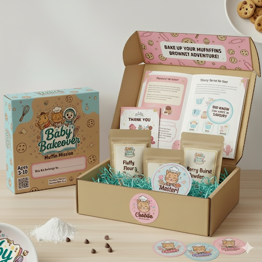 Muffin Mission – Baking Adventure Kit (Ages 3–10)
